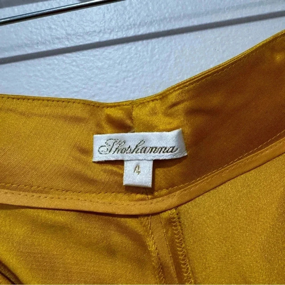 Shoshanna satin flared pants 4 - Picture 6 of 6